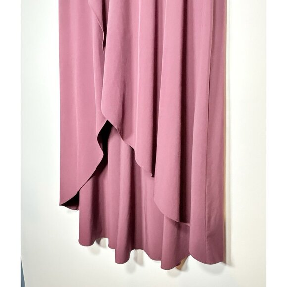 HALARA High Low Ruffle Pocket Flair Skirt Skort Athleisure Comfort Burgundy XS - Picture 3 of 6